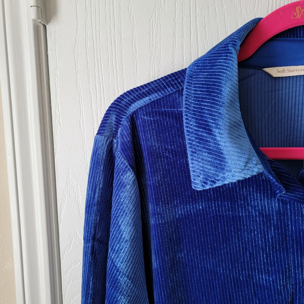 Soft Surroundings Velvet Boyfriend Shirt - Picture 7 of 9